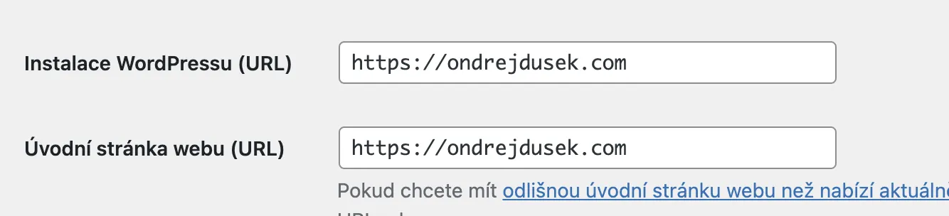 návod jak nastavit https