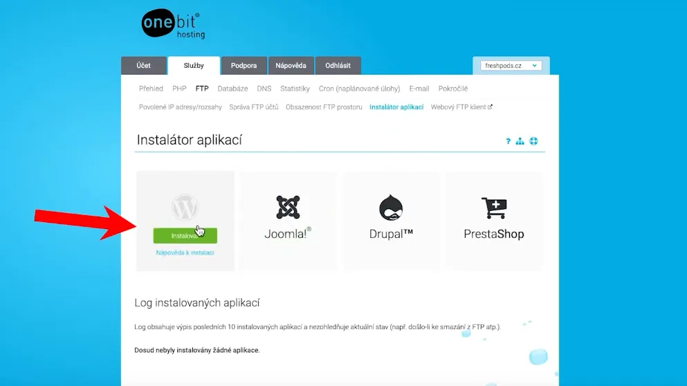 wordpress návod na instalaci